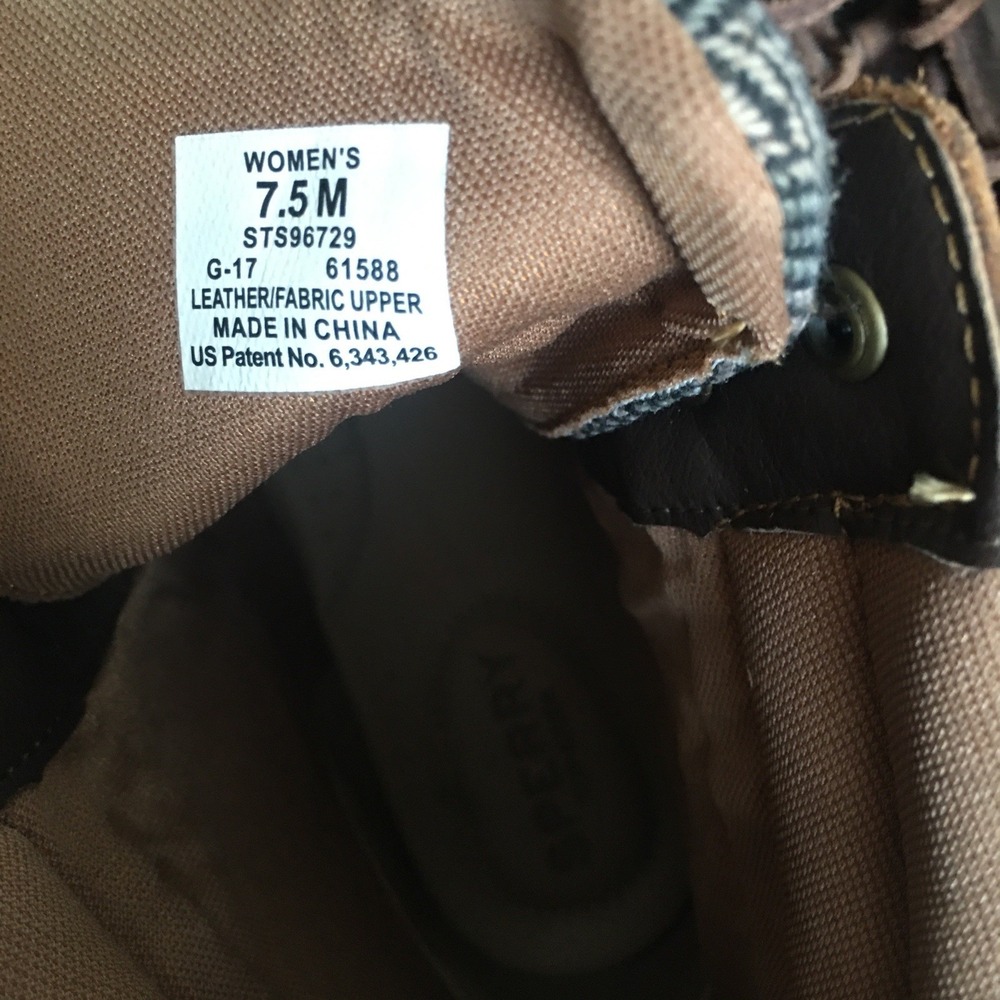 SPERRY Top Sider Women's Size 7.5M Brown Leather Ankle Boots. EUC - Picture 5 of 16